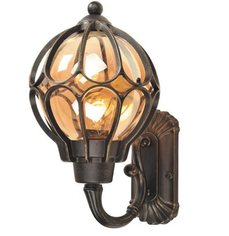 Black Copper Classic Victoria aluminum glass wall lamp